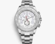 Rolex Yacht-master II White Face Stainless Steel Watch Band Copy Watch